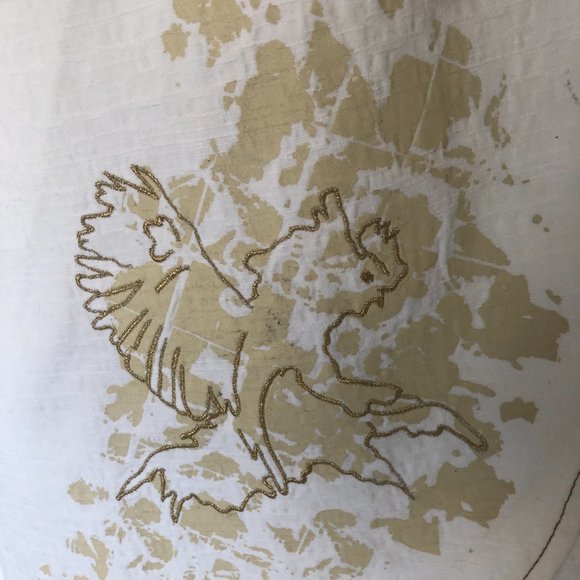 printed and embroidered wrap skirt - Picture 3 of 6